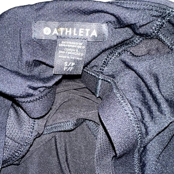 Athleta Elation Womens Size Small Black V-Neck Hybrid Spaghetti Strap Dress - Picture 6 of 8